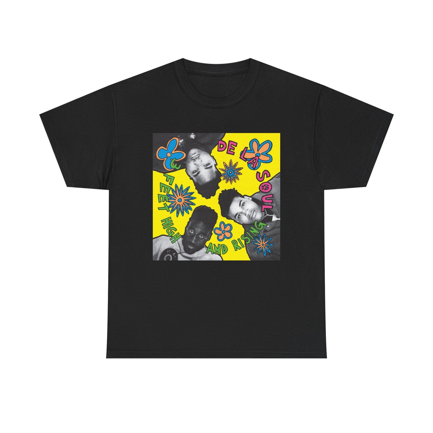 DE LA SOUL Vibrant Graphic Tee with Retro Vibe, Perfect for Casual Outings, Gifts, Festivals, Music Events, and Celebrations