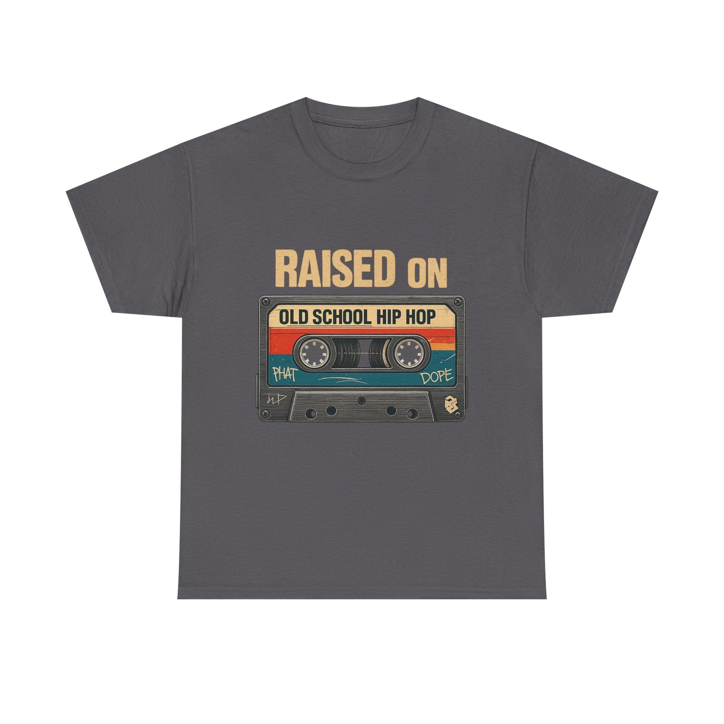 Retro Hip Hop T-Shirt | Raised on Old School Vibe, Unisex Tee, Vintage Music Shirt, Hip Hop Lover Gift, Casual Streetwear