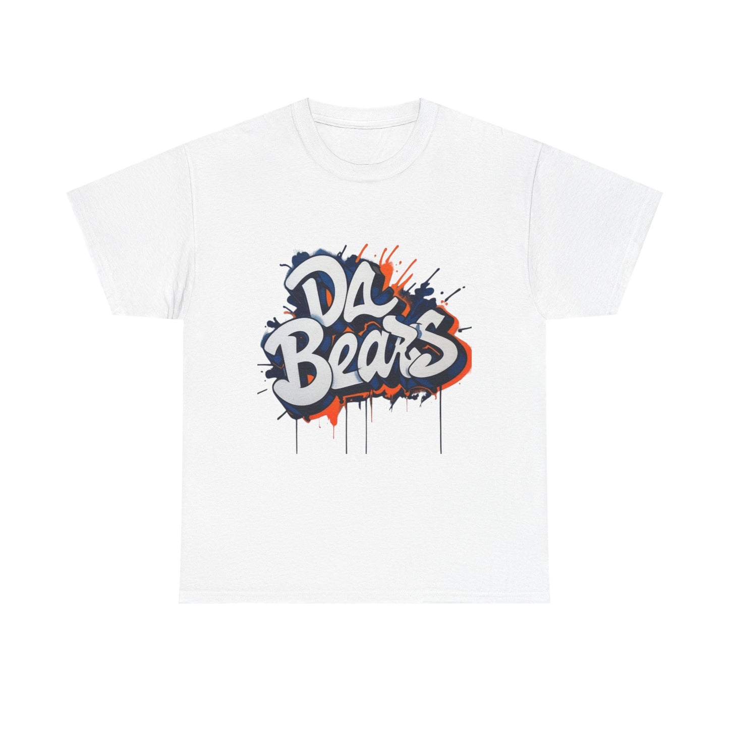Da Bears Unisex Heavy Cotton Tee - Casual Streetwear, Graphic Tee, Gift for Sports Fans, Birthday Apparel, Comfortable Everyday Wear