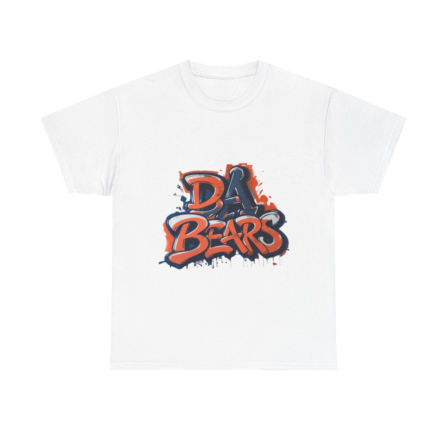 DA BEARS Unisex Heavy Cotton Tee | Casual Vibe, Perfect for Game Day, Sports Fans, Streetwear, Gifts, Summer Wear