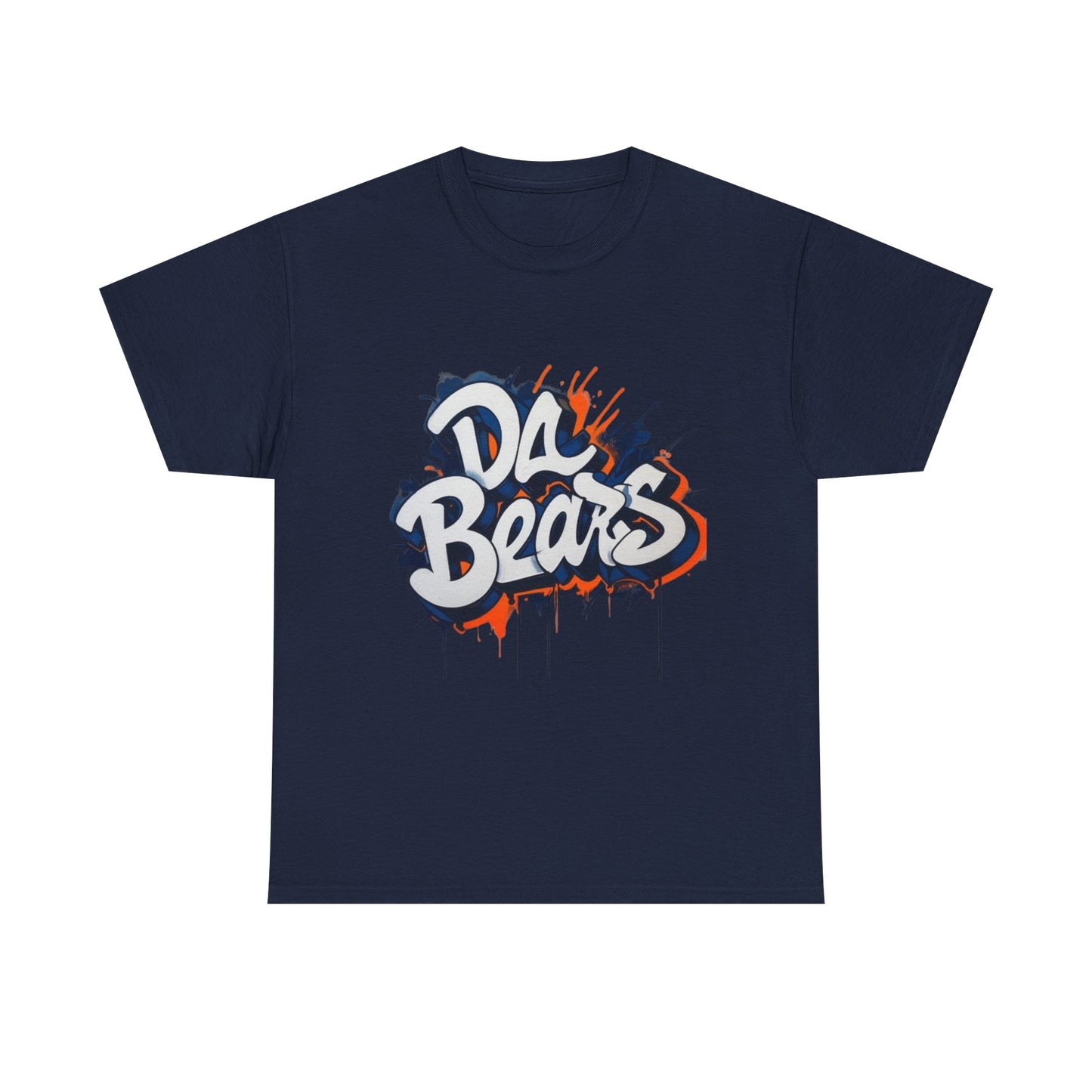 Da Bears Unisex Heavy Cotton Tee - Casual Streetwear, Graphic Tee, Gift for Sports Fans, Birthday Apparel, Comfortable Everyday Wear