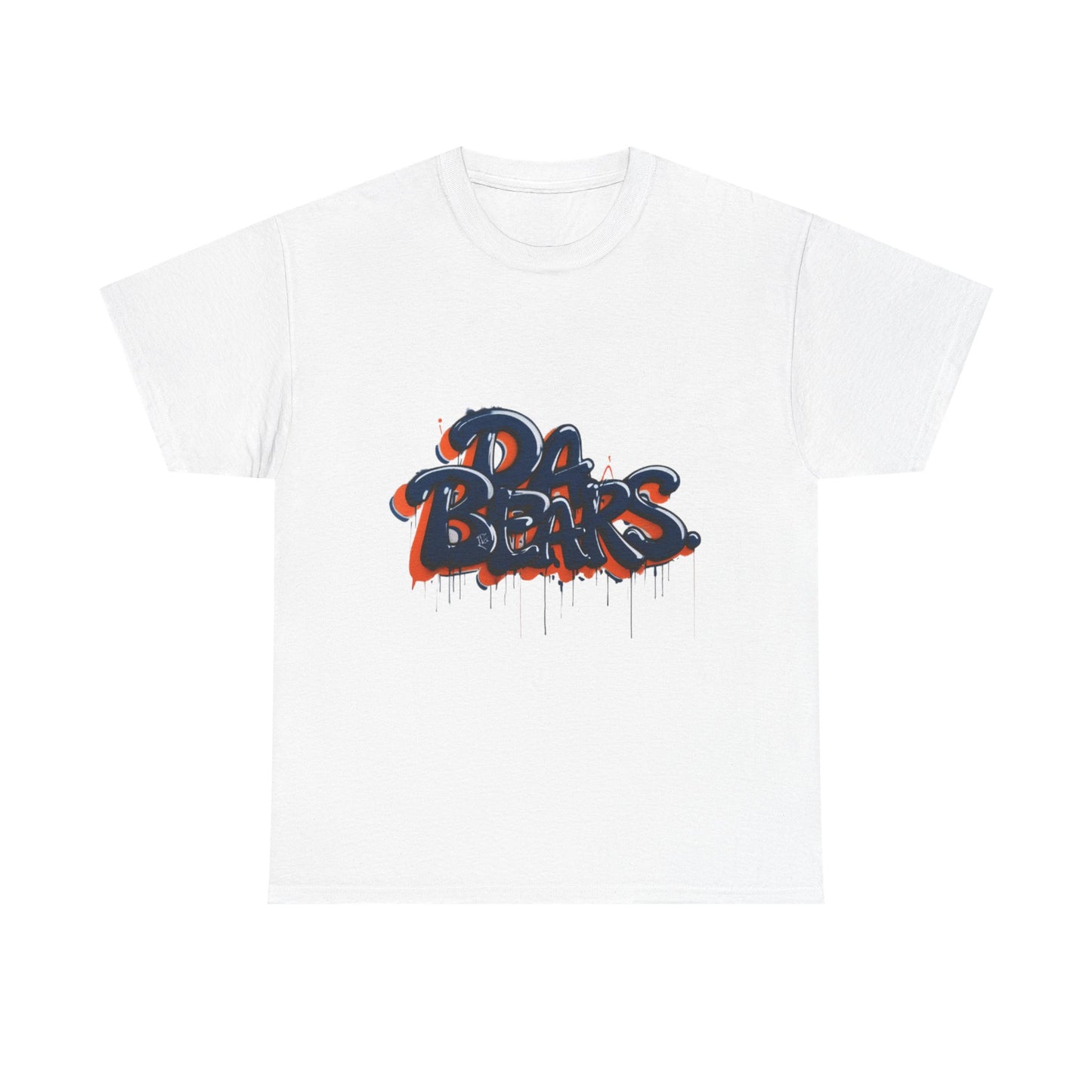 DA BEARS Hip Hop Graffiti Tee for Music Lovers, Streetwear, Graphic T-Shirt, Unisex Heavy Cotton Tee