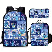 Disney Stitch 3-Piece Backpack Set