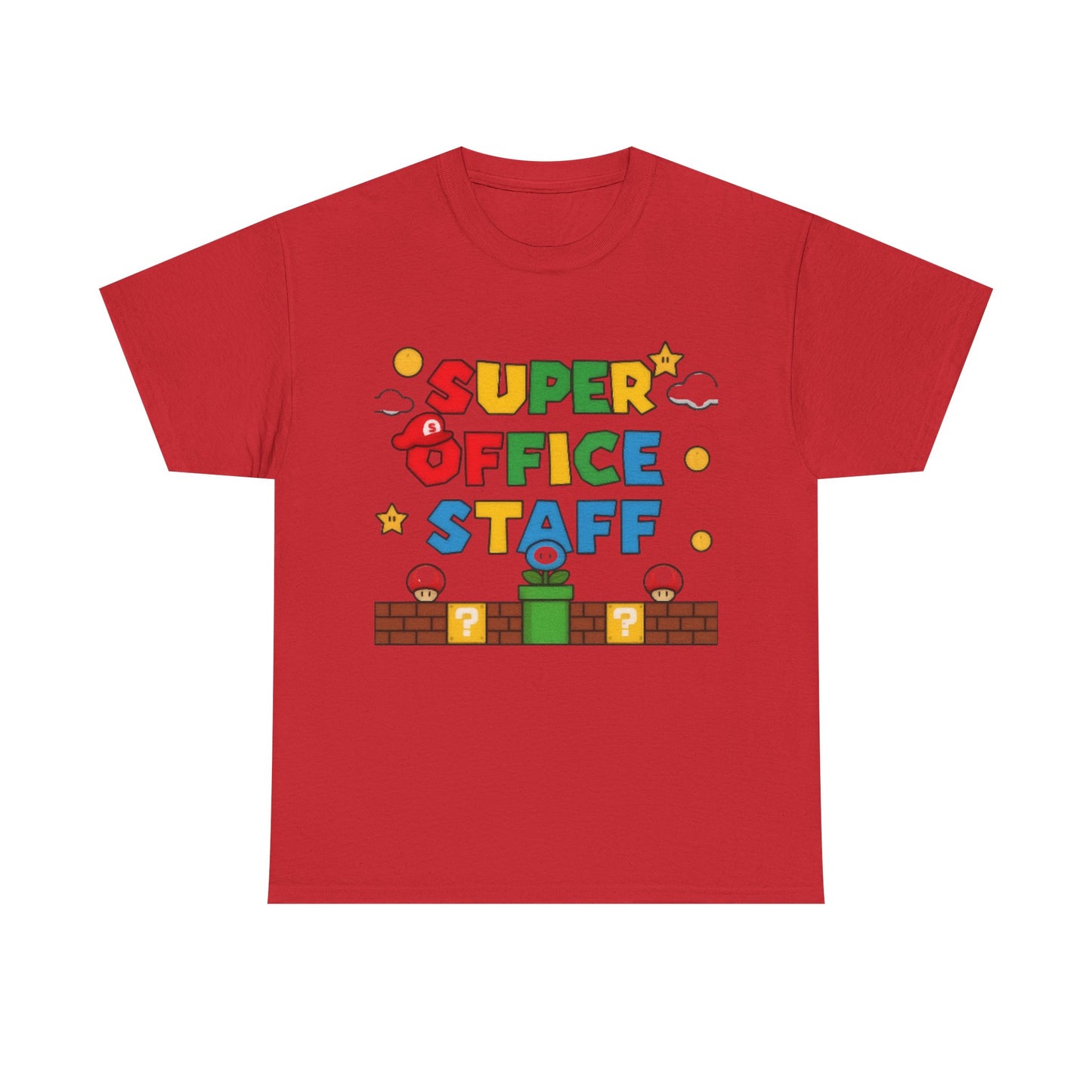 Fun Office Staff Tee for Superheroes, Humor Shirt, Gift for Colleagues, Work from Home Outfit, Team Spirit Apparel