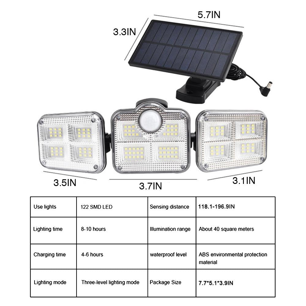 3Head Outdoor Spotlight