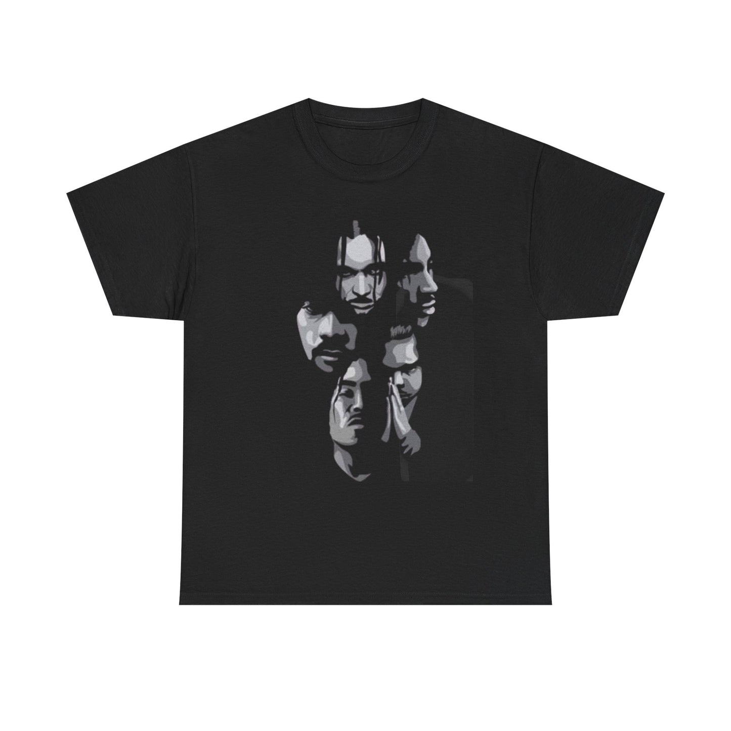 BONE THUGS Artistic Unisex Heavy Cotton Tee, Graphic Tee, Casual Wear, Gift for Art Lovers, Unique Trendy Shirt, Everyday Fashion
