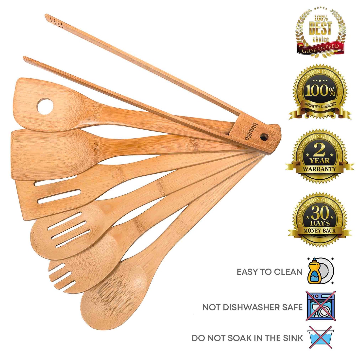 Bamboo Kitchen Utensils Set