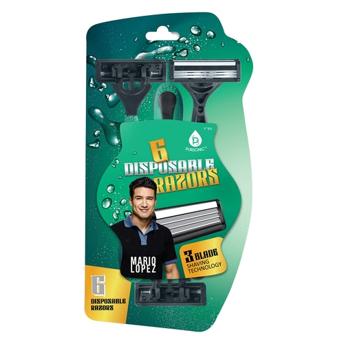 Mario Lopez 3-Blade Disposable Razors