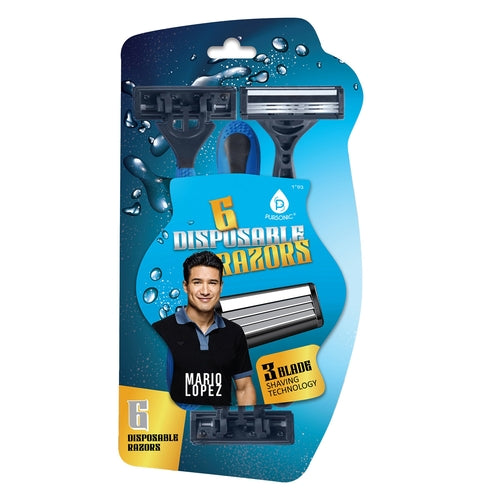 Mario Lopez 3-Blade Disposable Razors