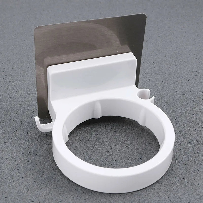 Adhesive Wall-Mounted Hair Dryer Holder