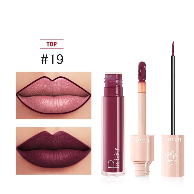 Pudaier Duo Lip Liner & Matte Liquid Lipstick