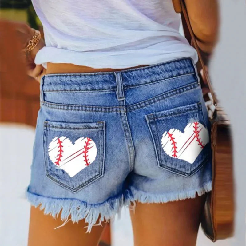 Women’s Ripped Vintage Denim Shorts