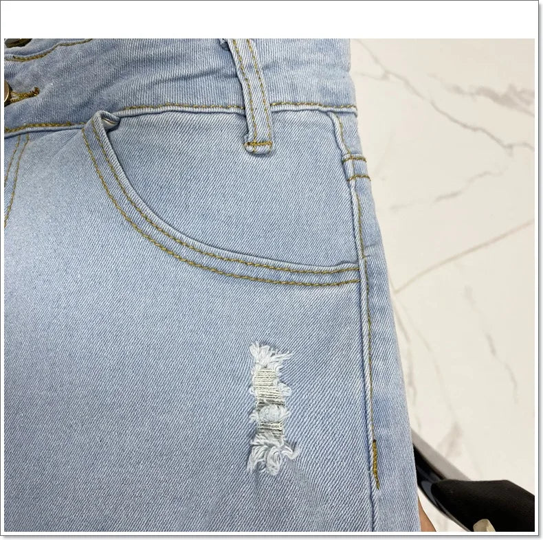Women’s High Waist Pencil Denim Pants