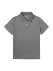 Kids’ School Uniform Performance Polo – Short Sleeve, Unisex, Moisture-Wicking