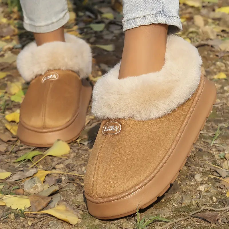 Women’s Warm Short Boots – Anti-Slip Thick Sole Comfort