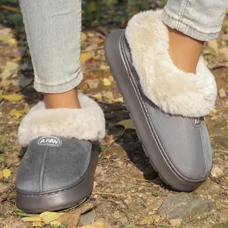 Women’s Warm Short Boots – Anti-Slip Thick Sole Comfort