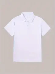 Kids’ School Uniform Performance Polo – Short Sleeve, Unisex, Moisture-Wicking