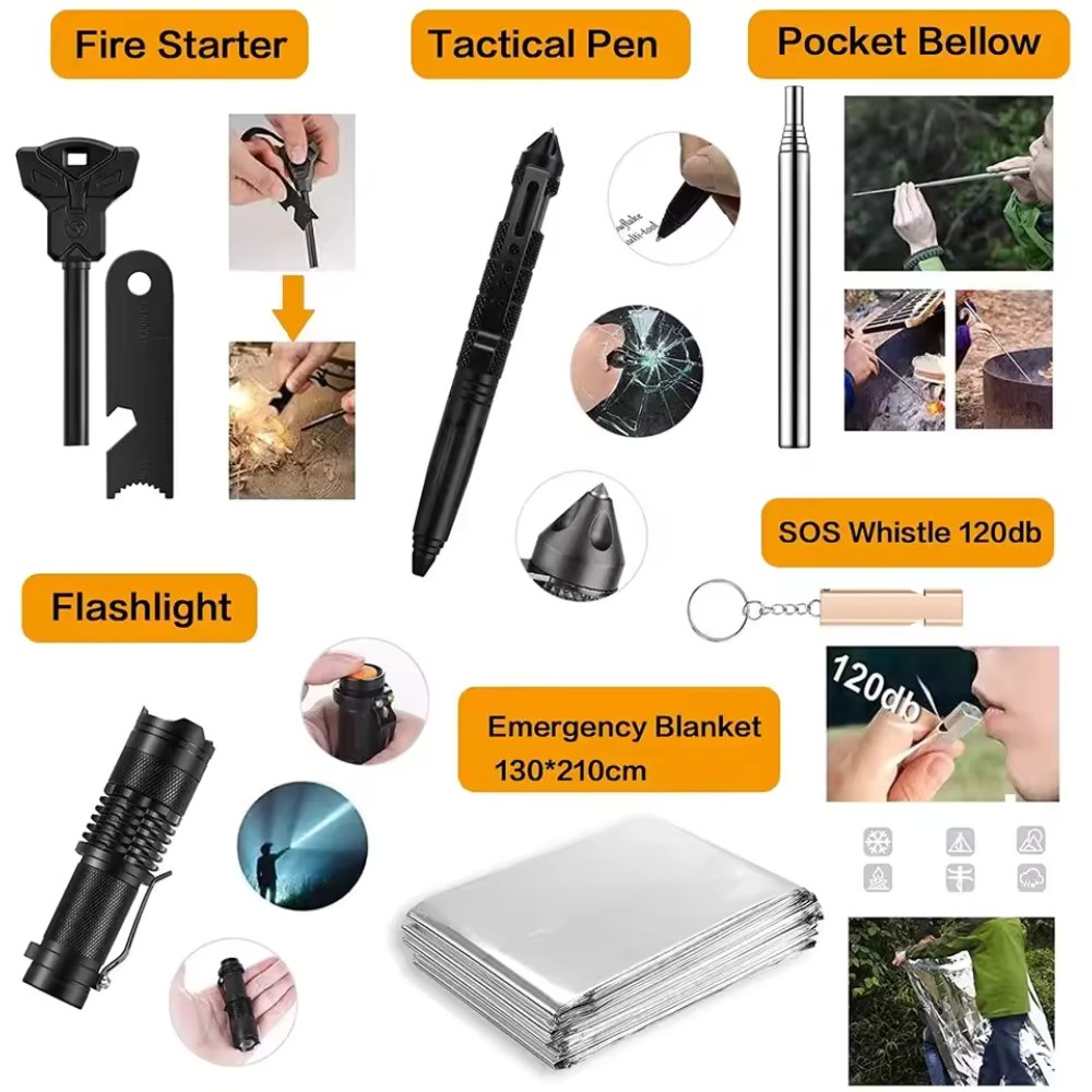 31-in-1 Outdoor Survival Gear Kit