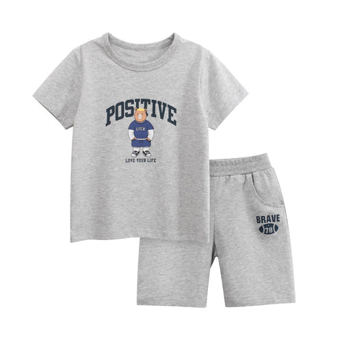Cartoon T-Shirt and Shorts Outfit