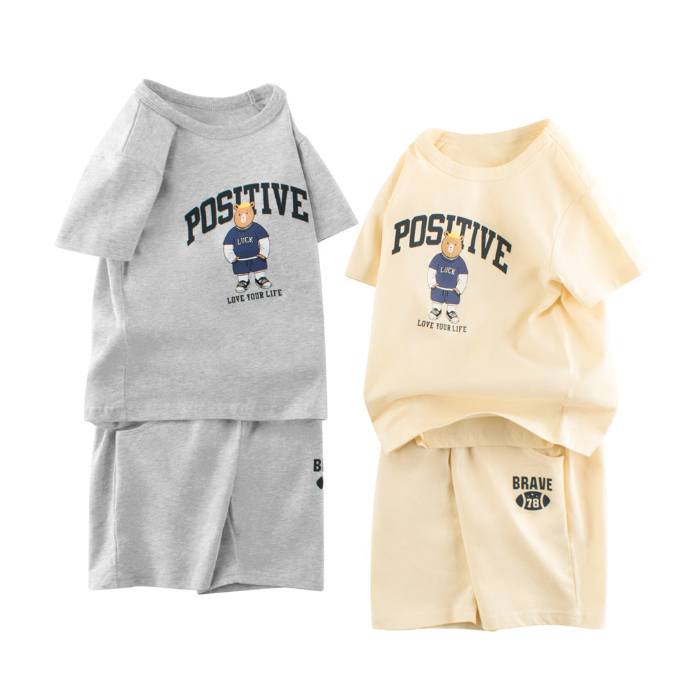 Cartoon T-Shirt and Shorts Outfit