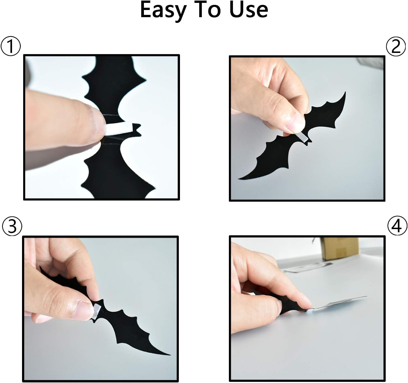 ZeeDix 39-Piece Halloween Decorations Kit – Black Lace Spiderweb Tablecloth, Fireplace Scarf & 3D Bat Wall Stickers
