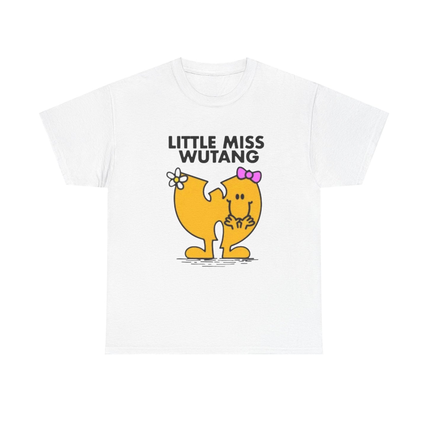 Little Miss Wutang Unisex Heavy Cotton Tee | Fun Graphic Tee, Casual Wear, Gift for Fans, Unique Graphic Shirt, Streetwear Style