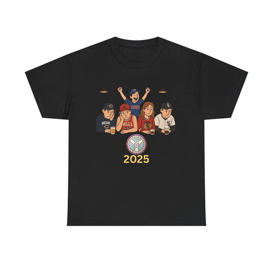 CHICAGO SPORTS 2025 Unisex Celebratory Sports Tee - 2025 Fan Gear, Gift for Sports Lovers, Casual Everyday Wear, Unisex Graphic Tee, Sports Event Shirt