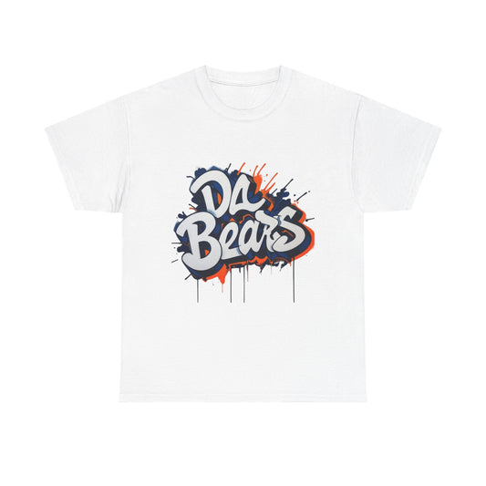 Da Bears Unisex Heavy Cotton Tee - Casual Streetwear, Graphic Tee, Gift for Sports Fans, Birthday Apparel, Comfortable Everyday Wear