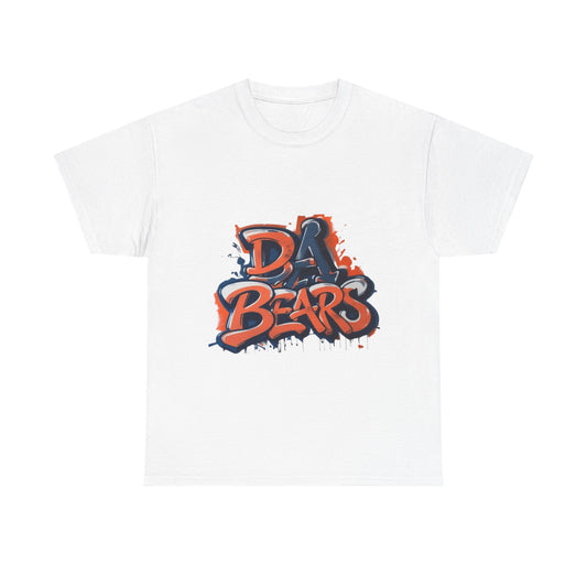 DA BEARS Unisex Heavy Cotton Tee | Casual Vibe, Perfect for Game Day, Sports Fans, Streetwear, Gifts, Summer Wear