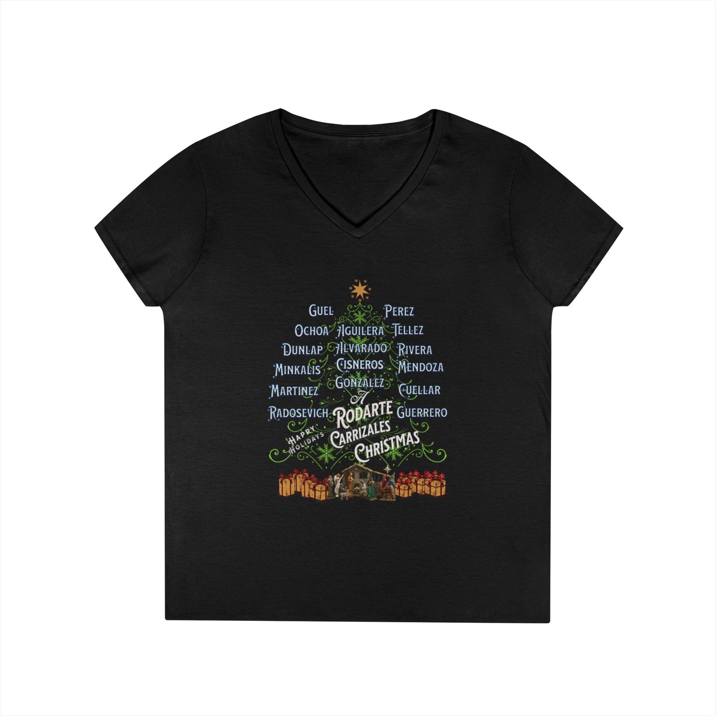 FAMILY Festive Ladies' V-Neck T-Shirt with Holiday Design, Comfortable Cotton Tee for Celebrations, Great Gift, Casual Wear, Perfect for [...]