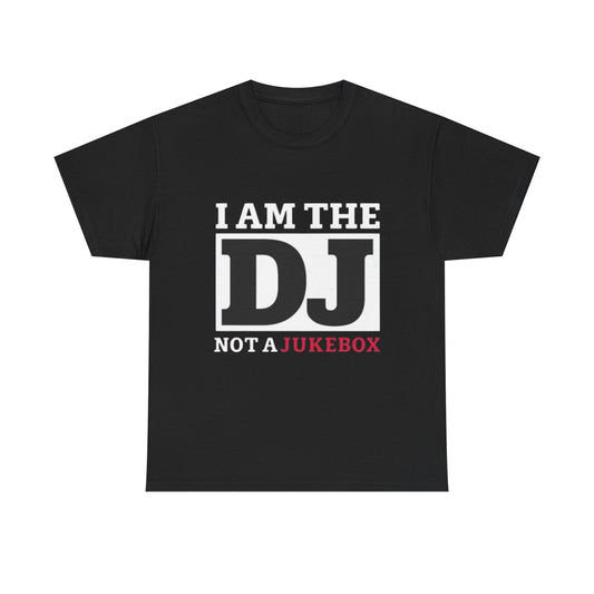 DJ Jukebox Unisex Heavy Cotton Tee - Perfect for Music Lovers, Festivals, Concerts, Casual Wear, Gift Ideas