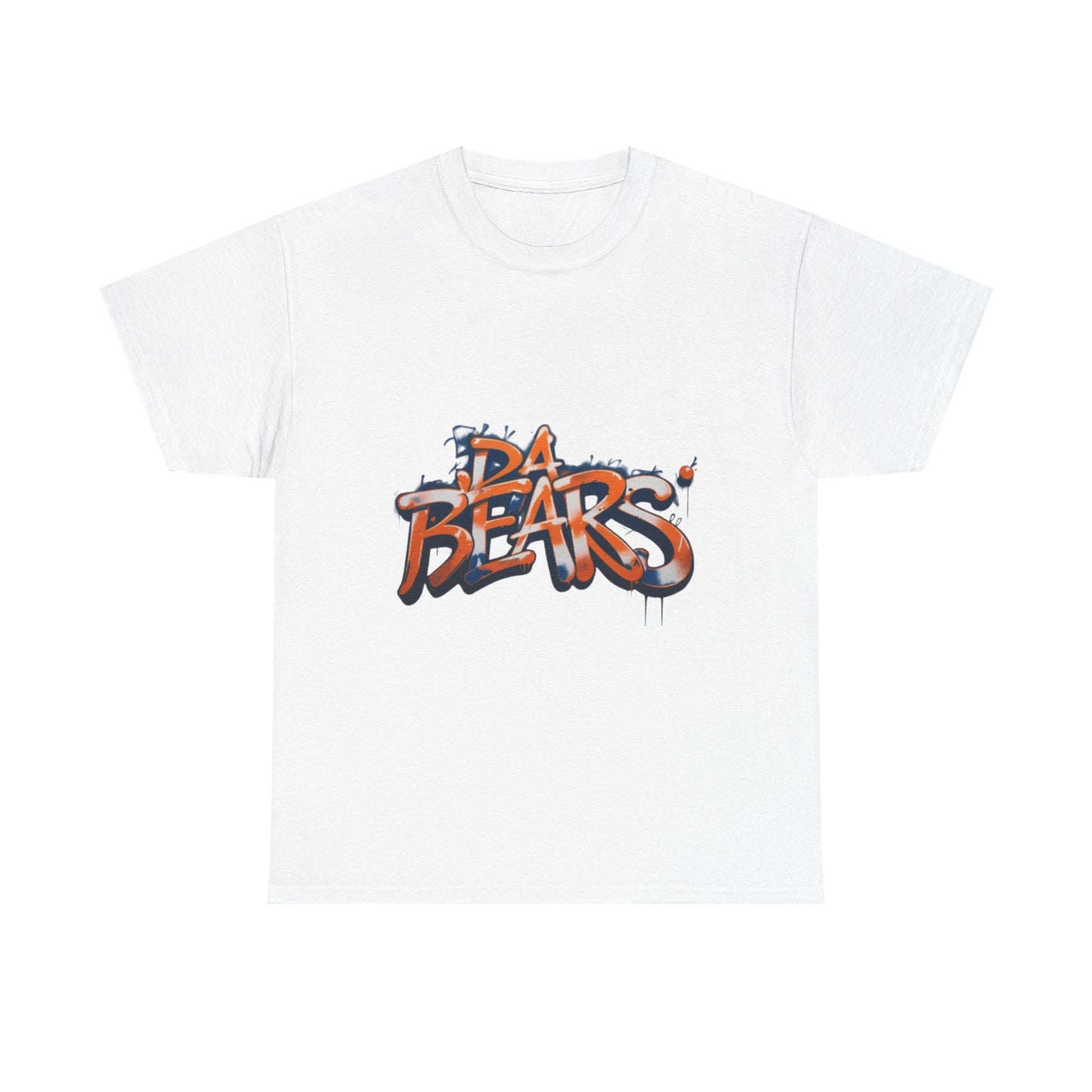 DA BEARS Urban Graffiti Unisex Heavy Cotton Tee | Graphic Tee, Streetwear, Cool Casual Wear, Gift for Trendsetters, Everyday Style