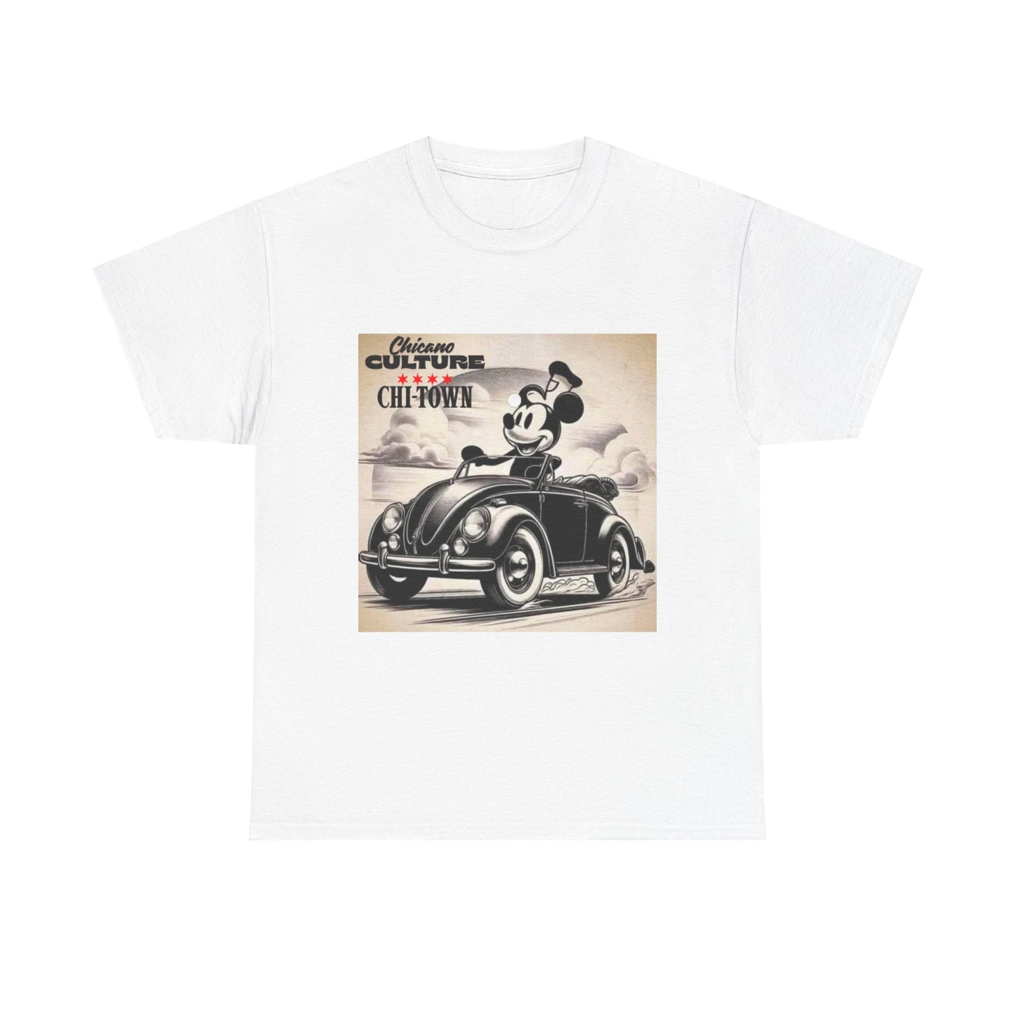 Mousey Chicano Culture Tee, Retro Mickey Mouse Shirt, Unisex Graphic Tee, Gift for Him/Her, Casual Wear, Street Style