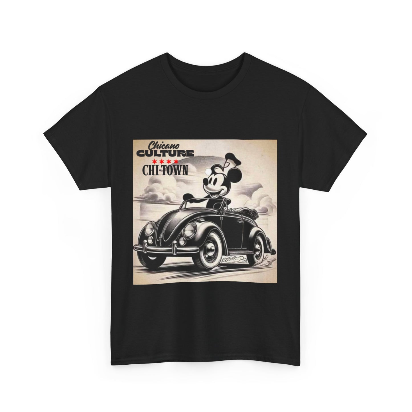 Mousey Chicano Culture Tee, Retro Mickey Mouse Shirt, Unisex Graphic Tee, Gift for Him/Her, Casual Wear, Street Style