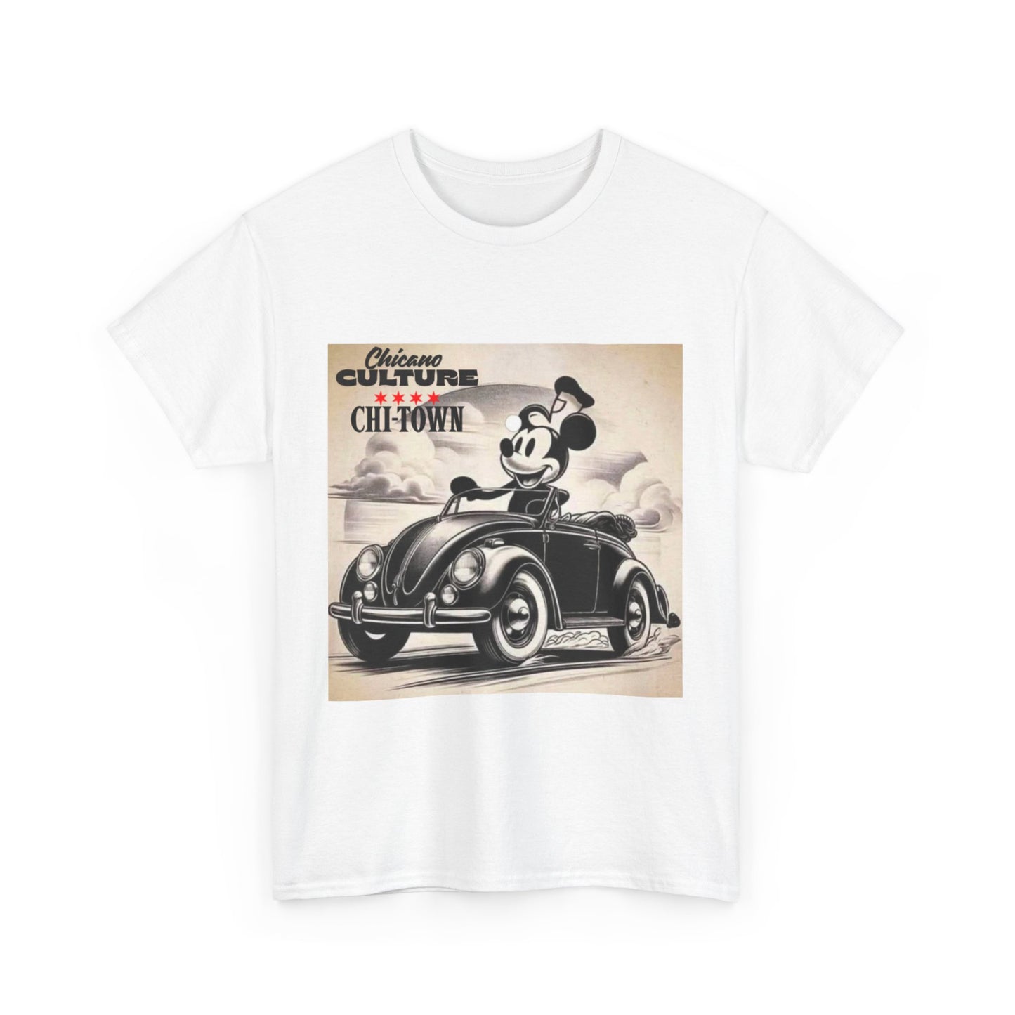 Mousey Chicano Culture Tee, Retro Mickey Mouse Shirt, Unisex Graphic Tee, Gift for Him/Her, Casual Wear, Street Style