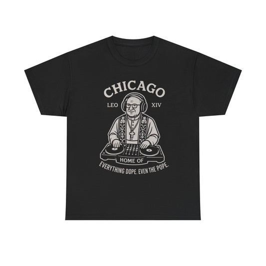 Chicago's Dope Pope Chicago Unisex Heavy Cotton Tee