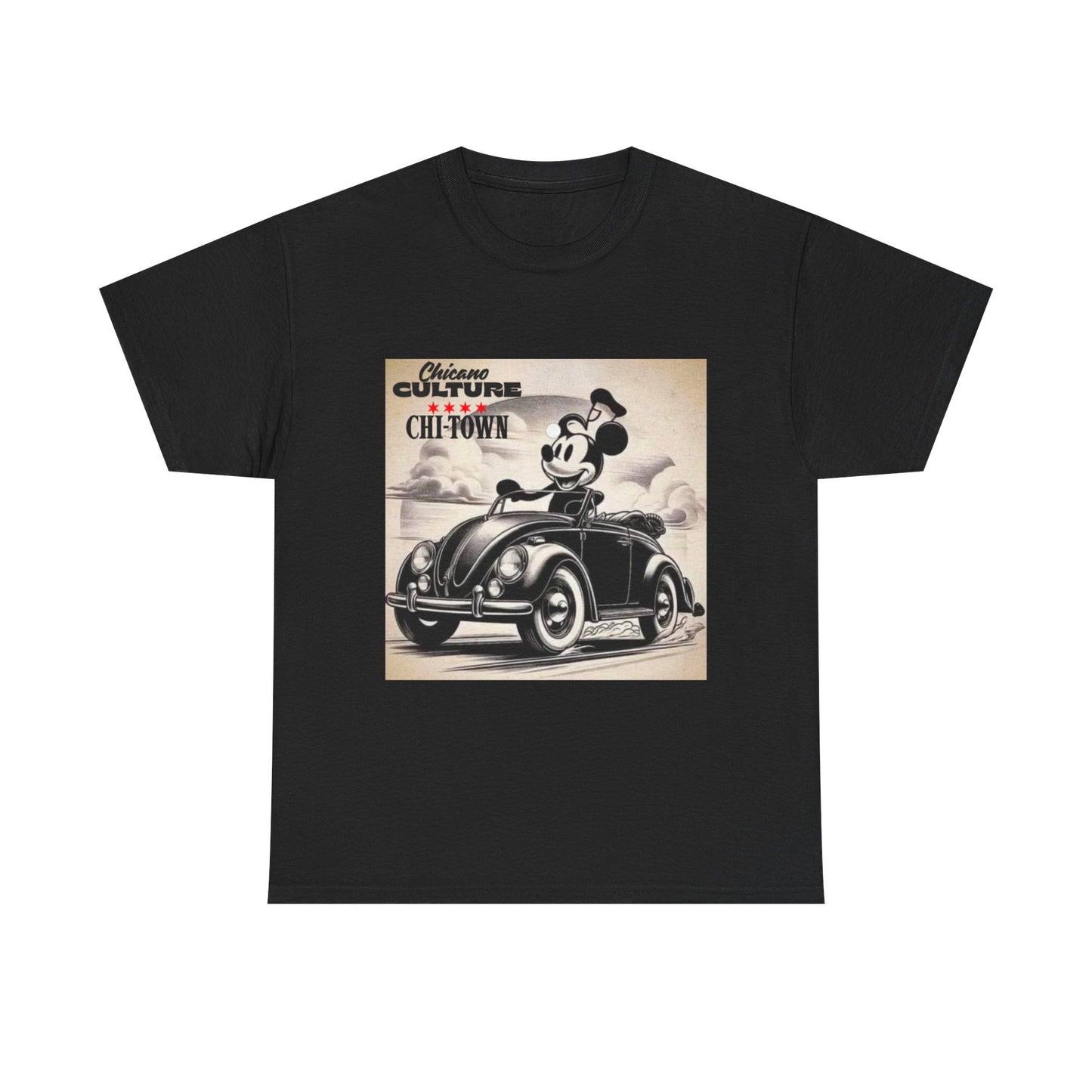Mousey Chicano Culture Tee, Retro Mickey Mouse Shirt, Unisex Graphic Tee, Gift for Him/Her, Casual Wear, Street Style