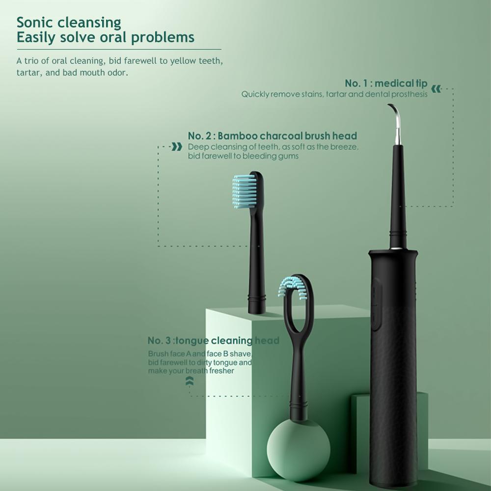 3‑in‑1 Ultrasonic Tooth & Gum Scaler