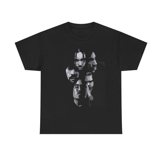BONE THUGS Artistic Unisex Heavy Cotton Tee, Graphic Tee, Casual Wear, Gift for Art Lovers, Unique Trendy Shirt, Everyday Fashion