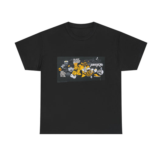 Wu-Tang Bee-Themed Unisex Heavy Cotton Tee | Cute & Funny Graphic Tee for Nature Lovers | Gifts for Birthdays, Earth Day & Casual Wear