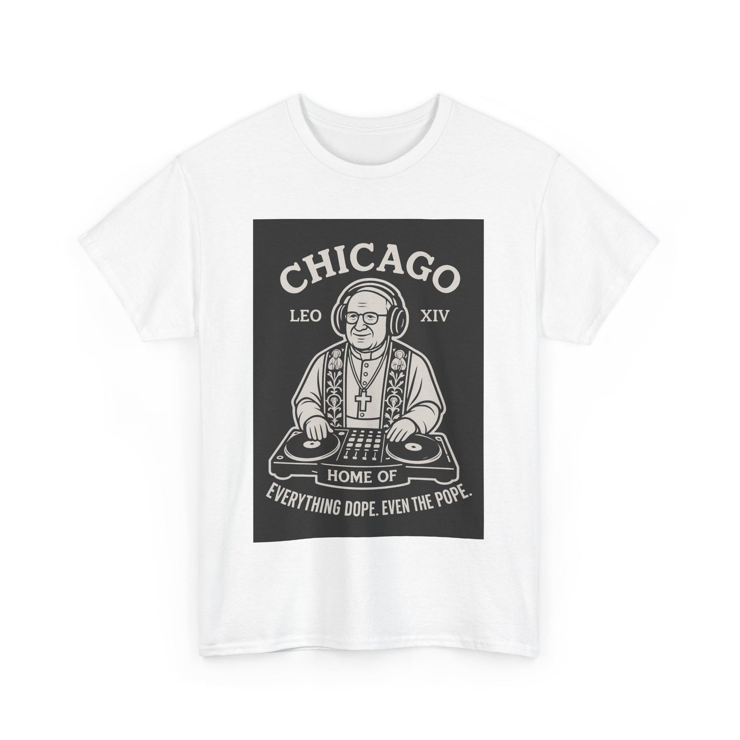 The Dope Pope Chicago Unisex Heavy Cotton Tee