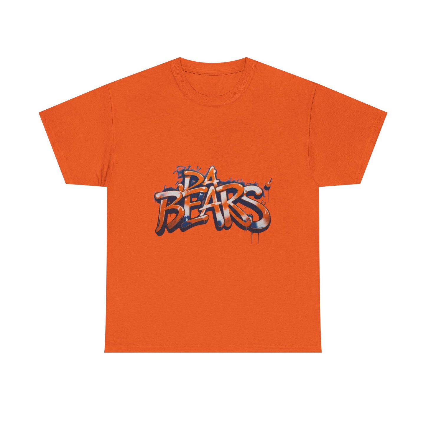 DA BEARS Urban Graffiti Unisex Heavy Cotton Tee | Graphic Tee, Streetwear, Cool Casual Wear, Gift for Trendsetters, Everyday Style