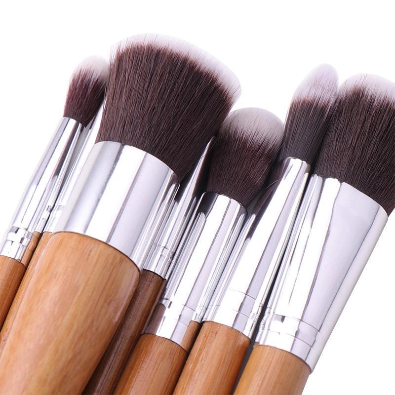 Bamboo Makeup Brush Set