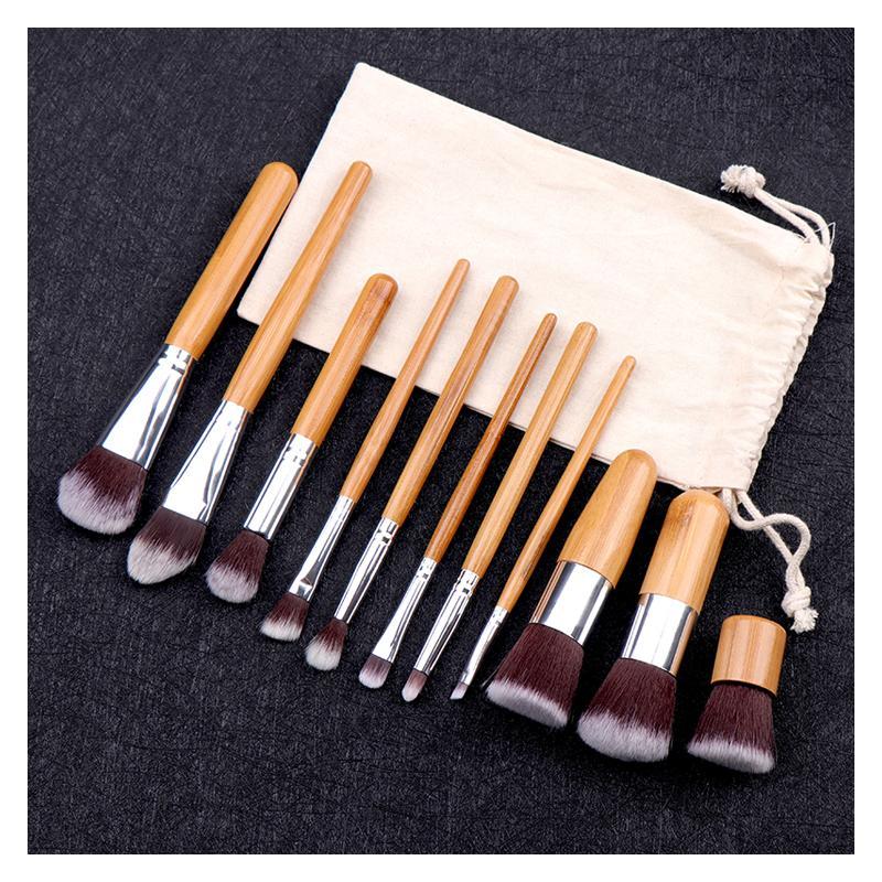 Bamboo Makeup Brush Set