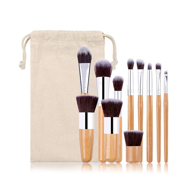 Bamboo Makeup Brush Set