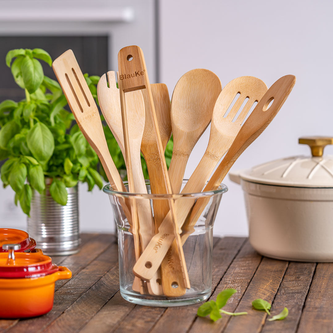 Bamboo Kitchen Utensils Set