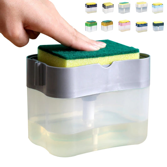 Clean-Up Sidekick – 2-in-1 Soap Dispenser with Scrubber