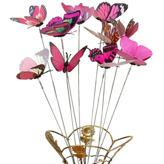 10Pcs Butterfly Garden Stakes