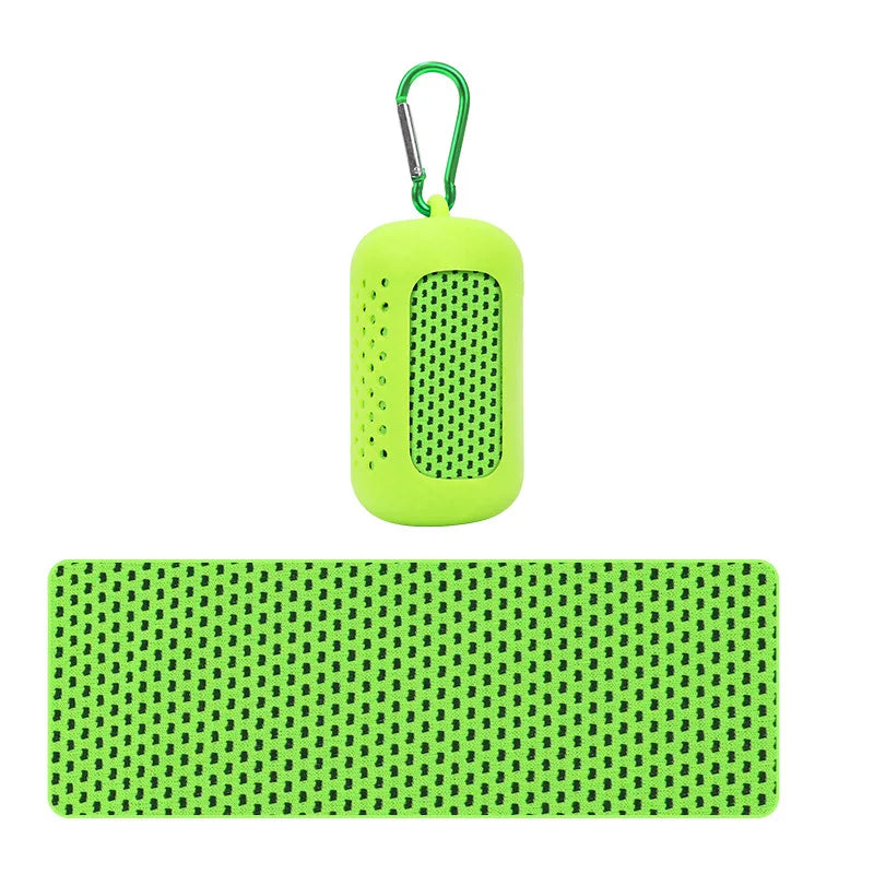 Cooling Sports Towel with Silicone Case