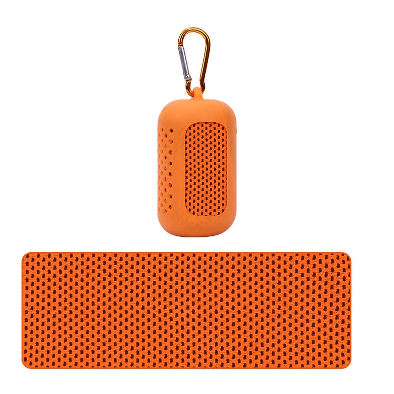 Cooling Sports Towel with Silicone Case